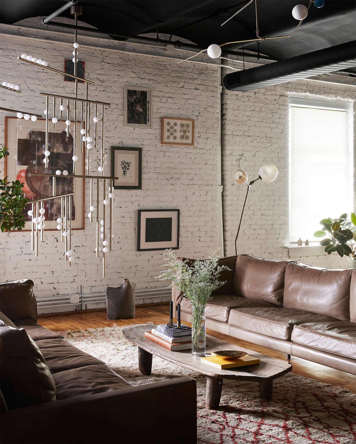 Brass Glass Drop Chandelier Chandelier