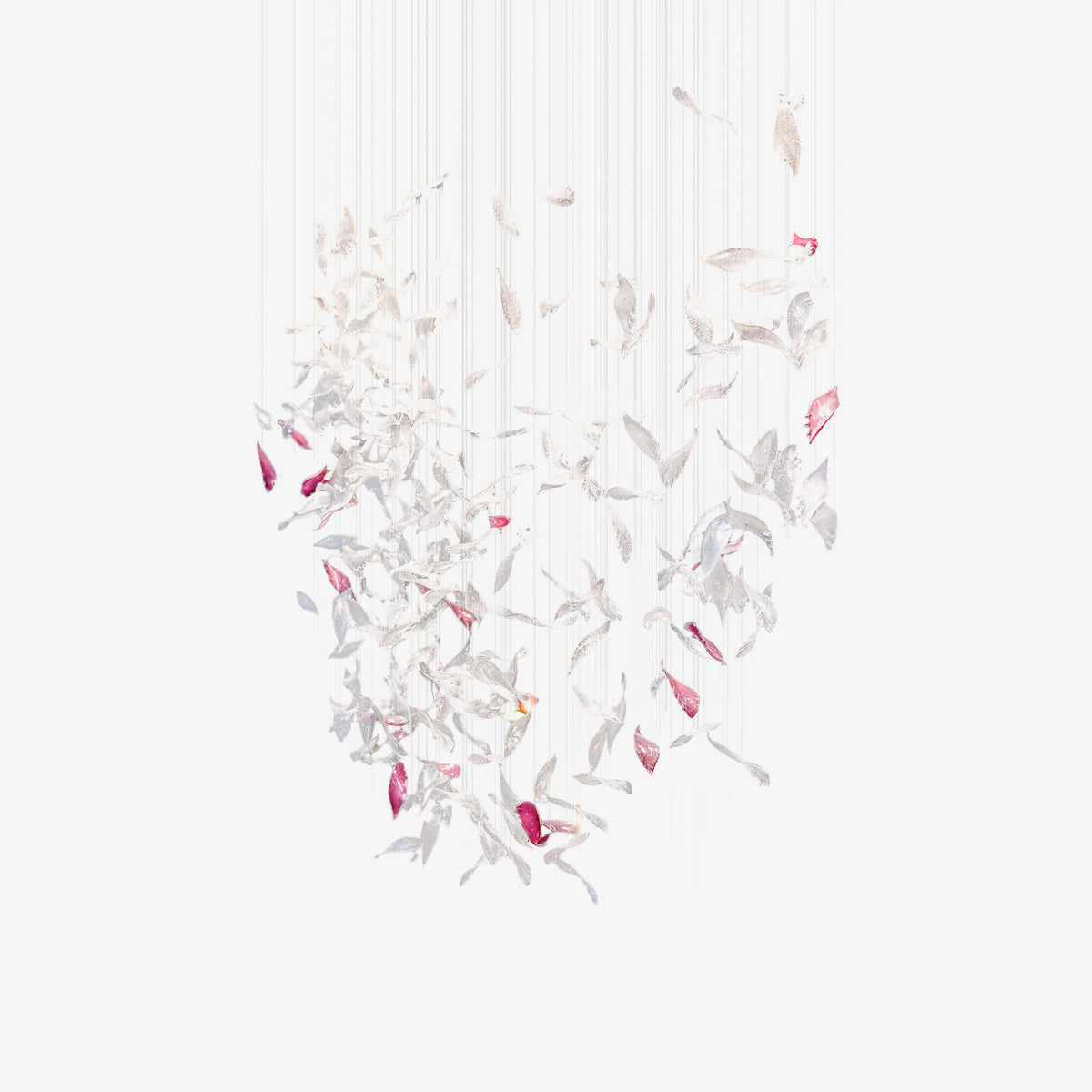 Flying Glass Feather Chandelier Chandelier