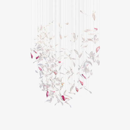 Flying Glass Feather Chandelier Chandelier