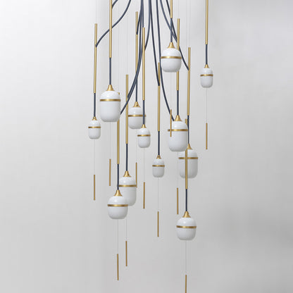Chandelier Fleur de Kaolin