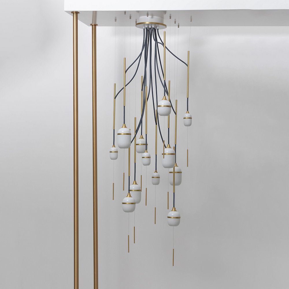 Chandelier Fleur de Kaolin