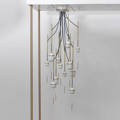 Chandelier Fleur de Kaolin