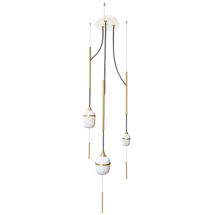 Fleur de Kaolin Multi-Light Pendant
