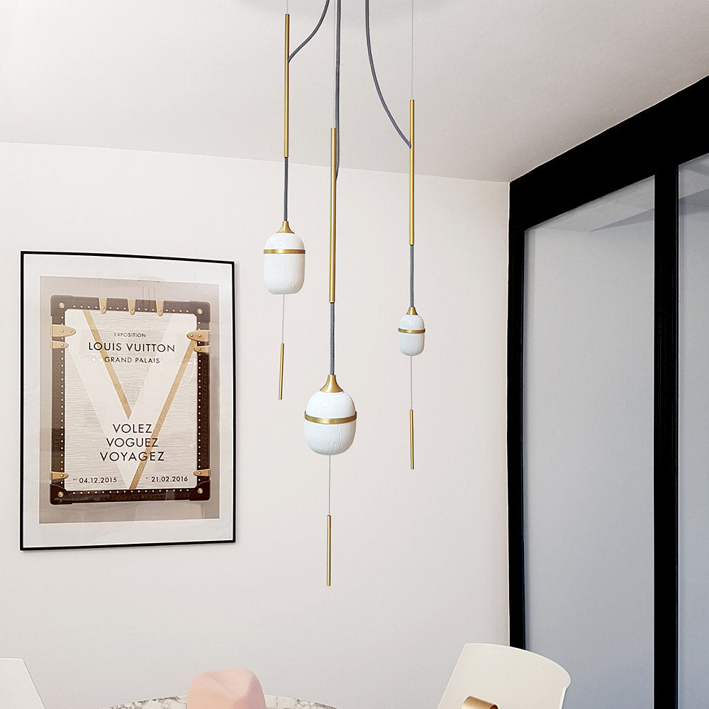 Fleur de Kaolin Multi-Light Pendant