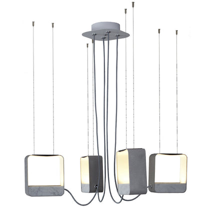 Eau De Lumiere Square LED Chandelier