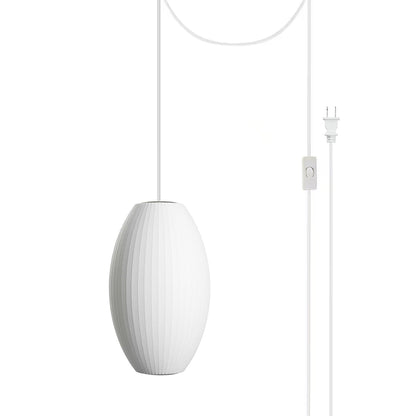Bubble Swag Lights Model D ? 7.9″ x H 15.7″ / Dia 20cm x H 40cm (2 hooks) / White / US plug Pendant light