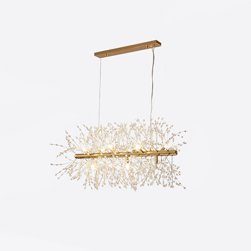 Dandelion Chandelier 9heads L 28.3″ x H 15.7″ / L 72cm x H 40cm / Gold Chandelier