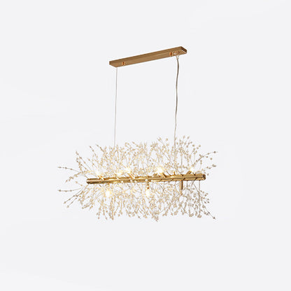 Dandelion Chandelier 9heads L 28.3″ x H 15.7″ / L 72cm x H 40cm / Gold Chandelier