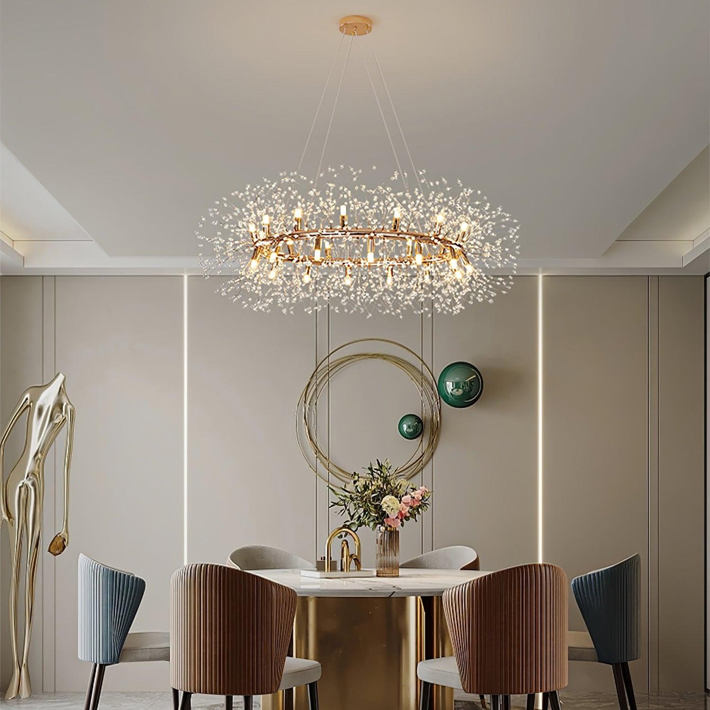 Dandelion Round Chandelier Chandelier