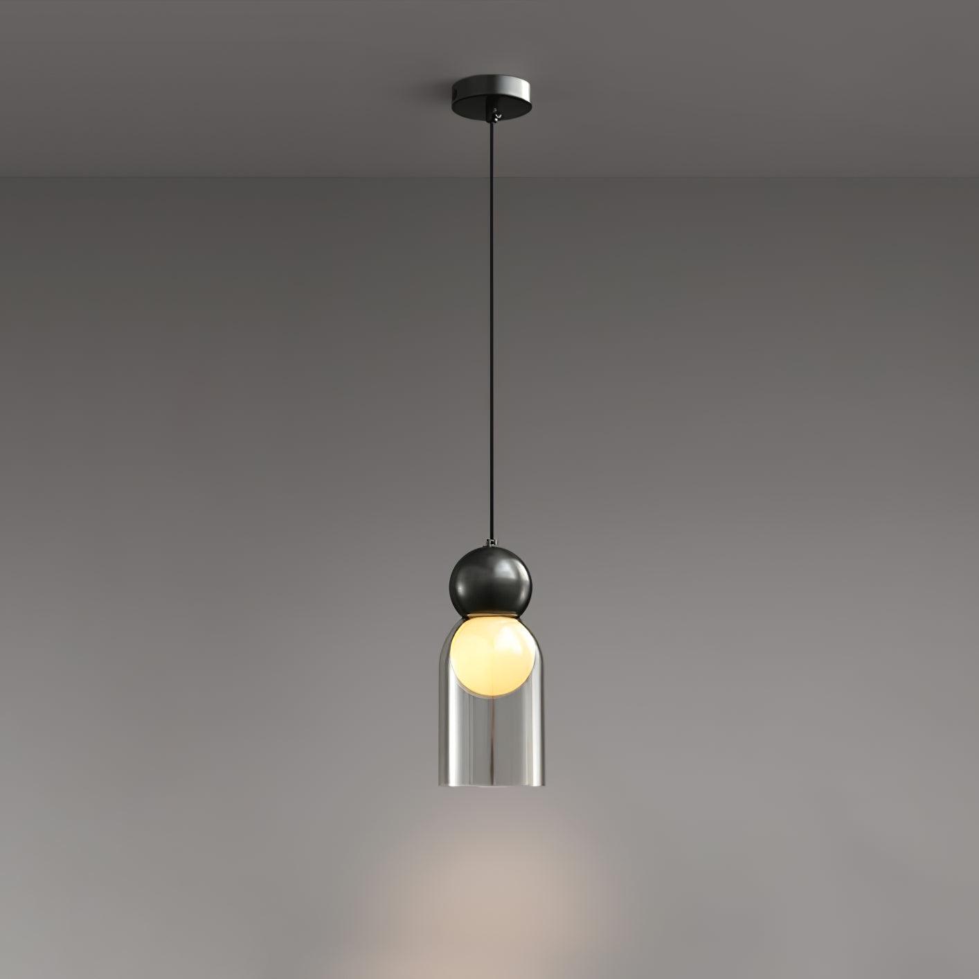 Dani Brass Pendant Lamp Dia 3.9″ x H 9.1″ / Dia 10cm x H 23cm / Black Pendant light