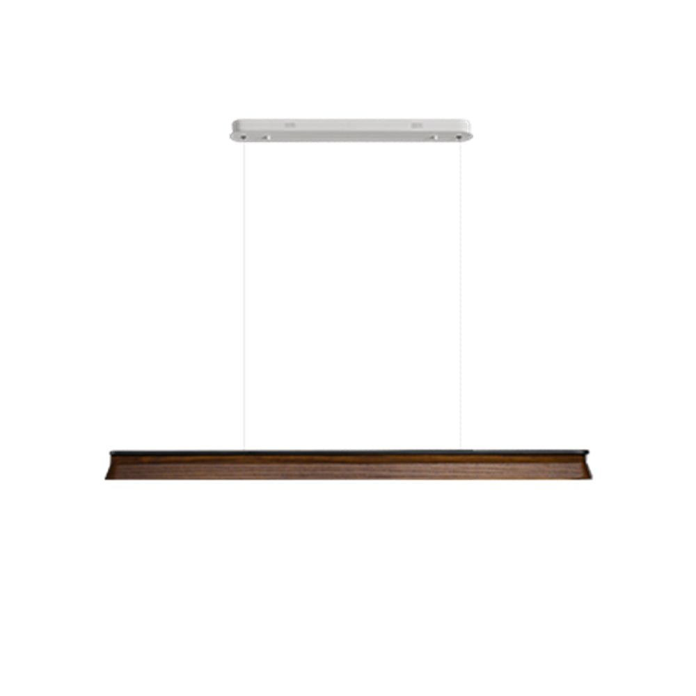 Danqiu Chandelier L 55.1’’ x H 2.6’’ / Walnut Color / Warm Light Chandelier