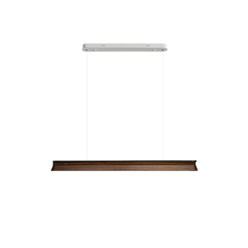 Danqiu Chandelier L 47.2’’ x H 2.6’’ / Walnut Color / Warm Light Chandelier