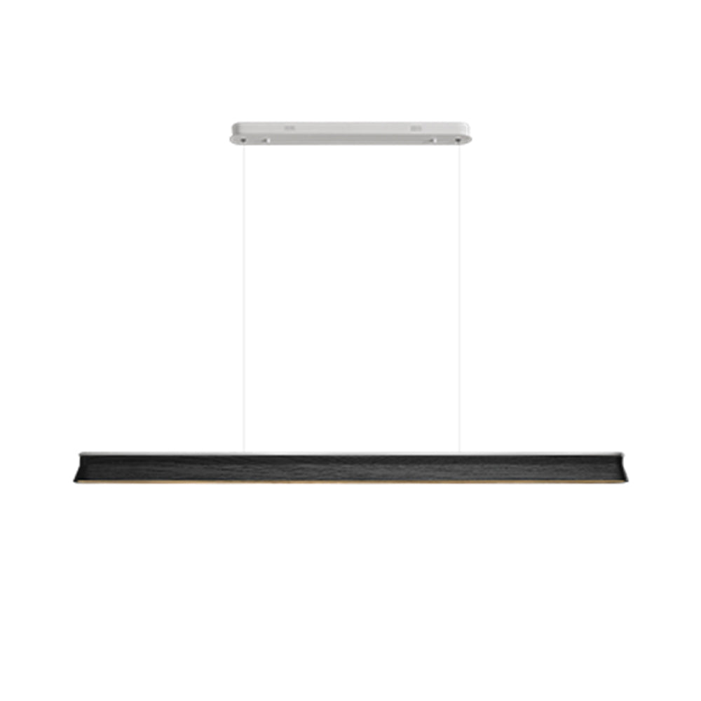 Danqiu Chandelier L 63’’ x H 2.6’’ / Black / Warm Light Chandelier