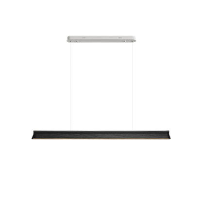 Danqiu Chandelier L 55.1’’ x H 2.6’’ / Black / Warm Light Chandelier