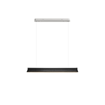 Danqiu Chandelier L 39.4’’ x H 2.6’’ / Black / Warm Light Chandelier