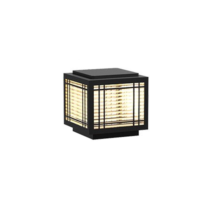 Deck Outdoor Post Light L 7.9″ x W 7.9″ x H 7.1″ / L 20cm x W 20cm x H 18cm / Model A: Wired Version / Warm Light Table