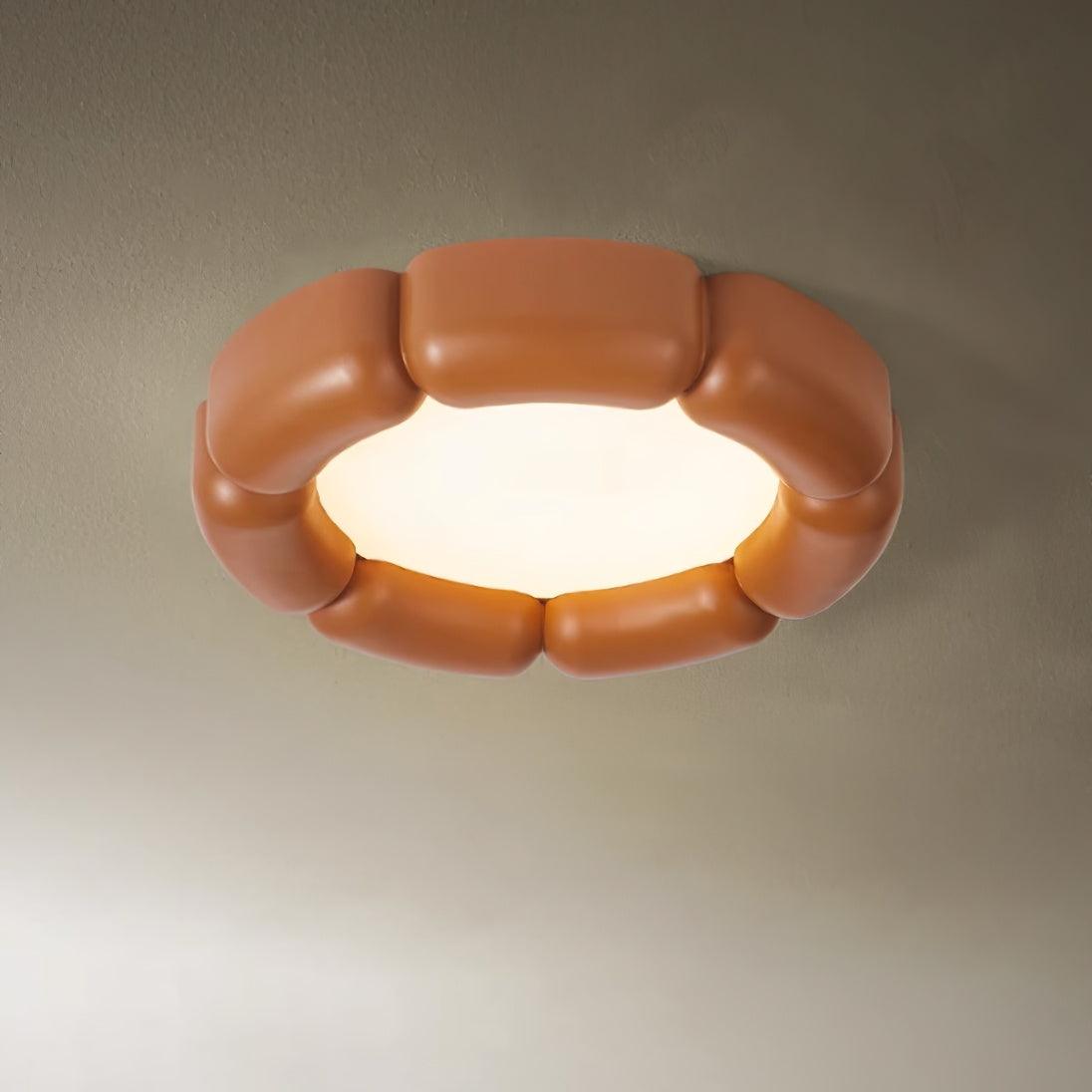 Deco Ceiling Lamp Dia 21.6″ x H 3.9″ / Dia 55cm x H 10cm / Orange / Warm White Ceiling lamp
