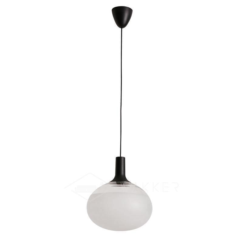 Dee Glass Pendant Lamp Dia 13.8″ x H 15.4″ / Dia 35cm x H 39cm / Clear & Frosted / Warm White Pendant light