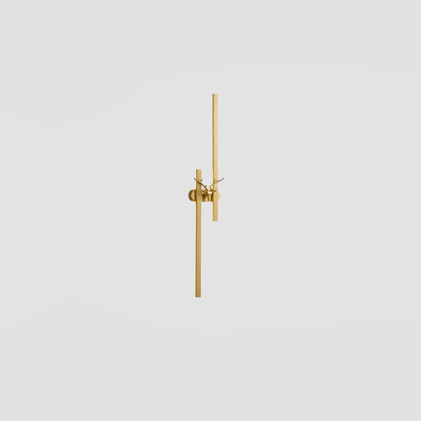 Deer Brass Wall Lamp Model A Dia 7.9″ x H 23.6″ / Dia 20cm x H 60cm / Brass & Three-Color Changing Light / 1 Piece Wall