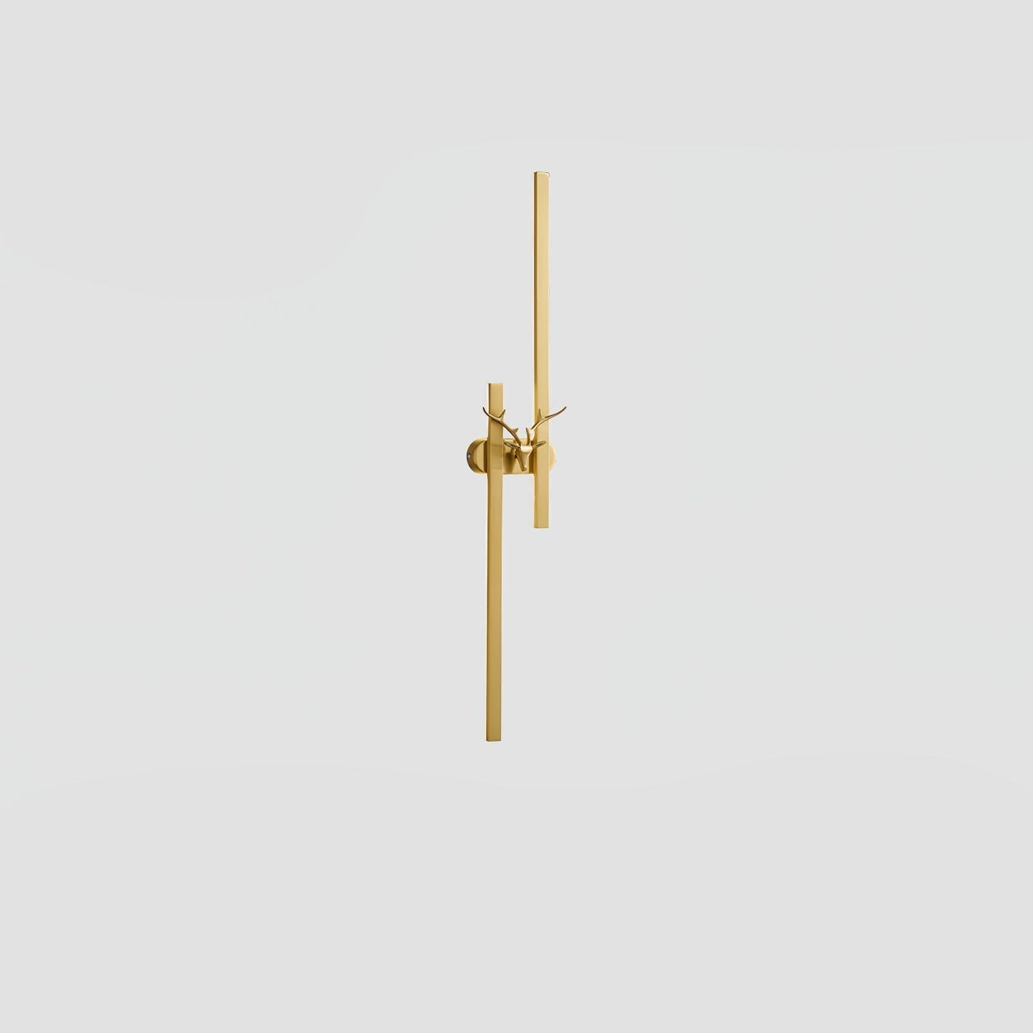 Deer Brass Wall Lamp Model A Dia 7.9″ x H 31.5″ / Dia 20cm x H 80cm / Brass & Three-Color Changing Light / 1 Piece Wall