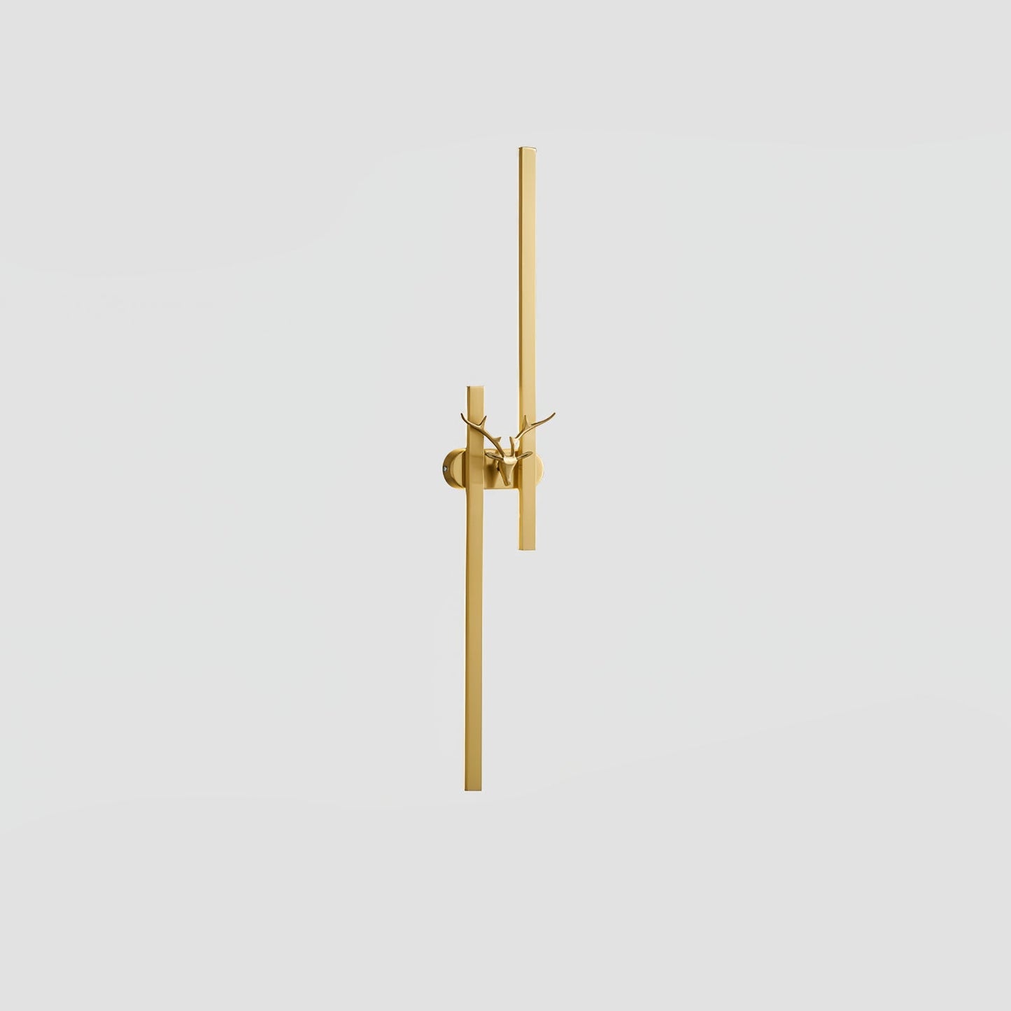 Deer Brass Wall Lamp Model A Dia 7.9″ x H 39.4″ / Dia 20cm x H 100cm / Brass & Three-Color Changing Light / 1 Piece Wall