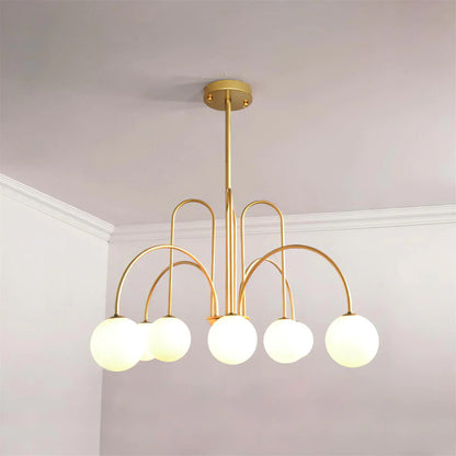 Delaney Chandelier 8 heads ? 38.5″ x H 31.5″ / Dia 98cm x H 80cm / Gold Chandelier