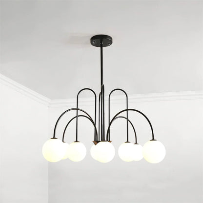 Delaney Chandelier 8 heads ? 38.5″ x H 31.5″ / Dia 98cm x H 80cm / Black Chandelier