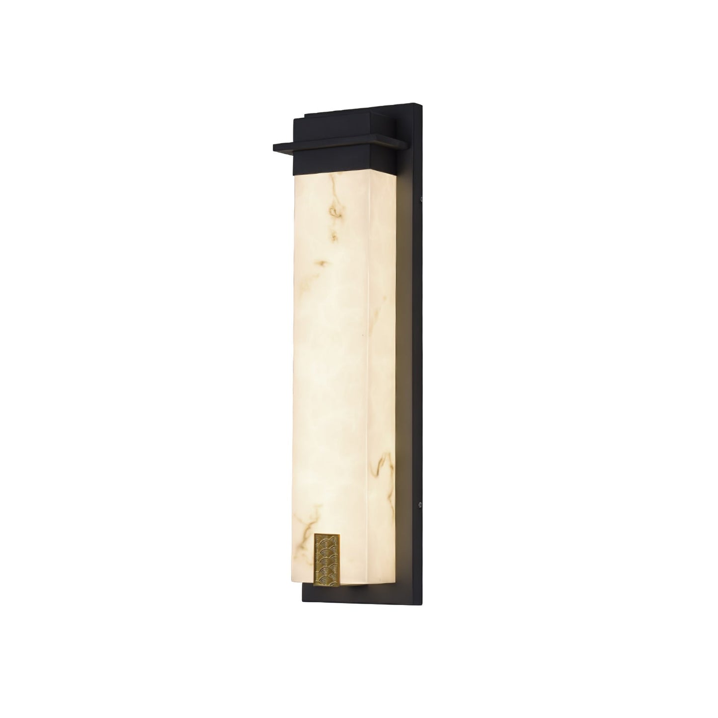 Delaney Outdoor Wall Light Model A L 7.1″ x W 4.7″ x H 27.6″ / Black & White / Warm Light Wall lamp