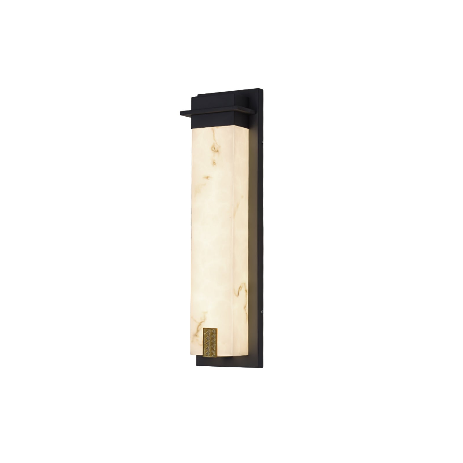 Delaney Outdoor Wall Light Model A L 6.3″ x W 4.3″ x H 19.7″ / Black & White / Warm Light Wall lamp