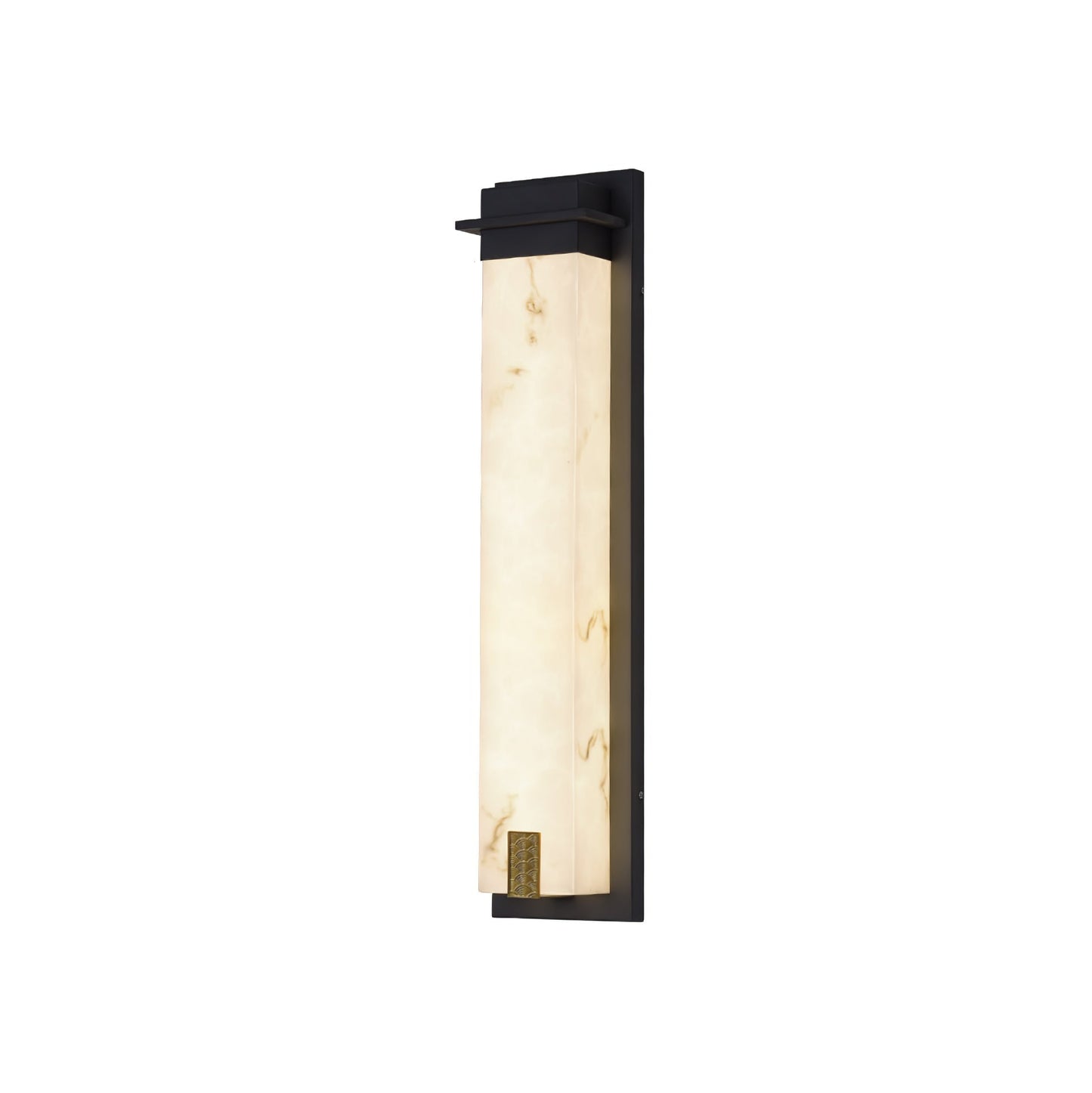 Delaney Outdoor Wall Light Model A L 7.1″ x W 4.7″ x H 37.4″ / Black & White / Warm Light Wall lamp
