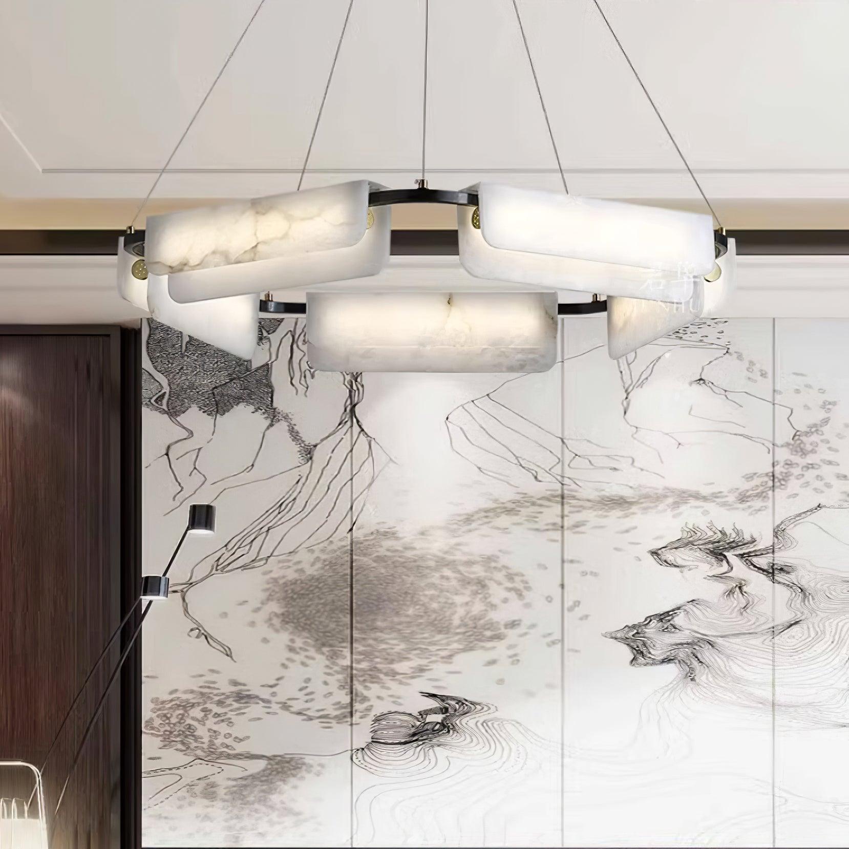 Delia Alabaster Chandelier Chandelier