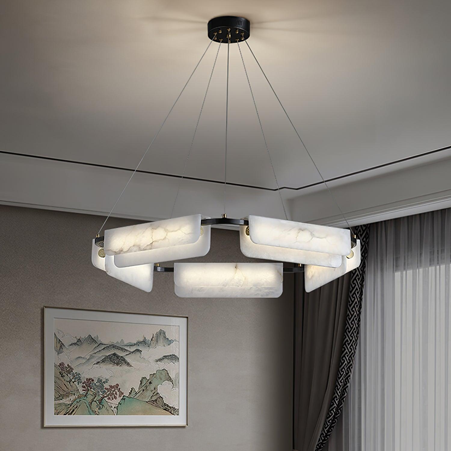 Delia Alabaster Chandelier Chandelier