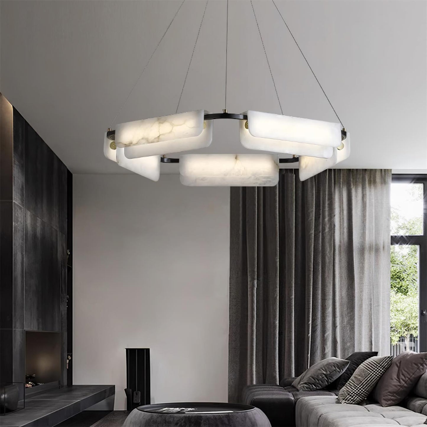 Delia Alabaster Chandelier Chandelier