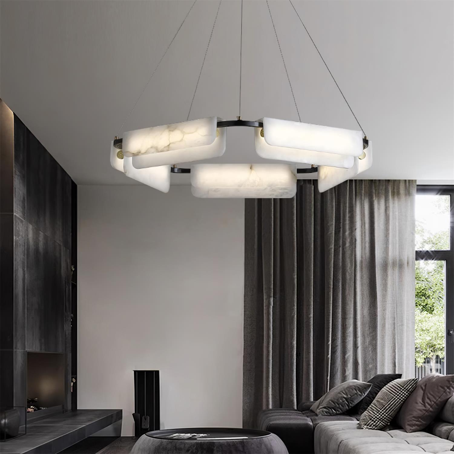 Delia Alabaster Chandelier Chandelier