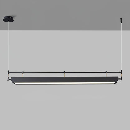 Dessau Chandelier L 59″ x W 3.9″ x H 59″ / L 150cm x W 10cm x H 150cm / Black & White / Warm Light Chandelier