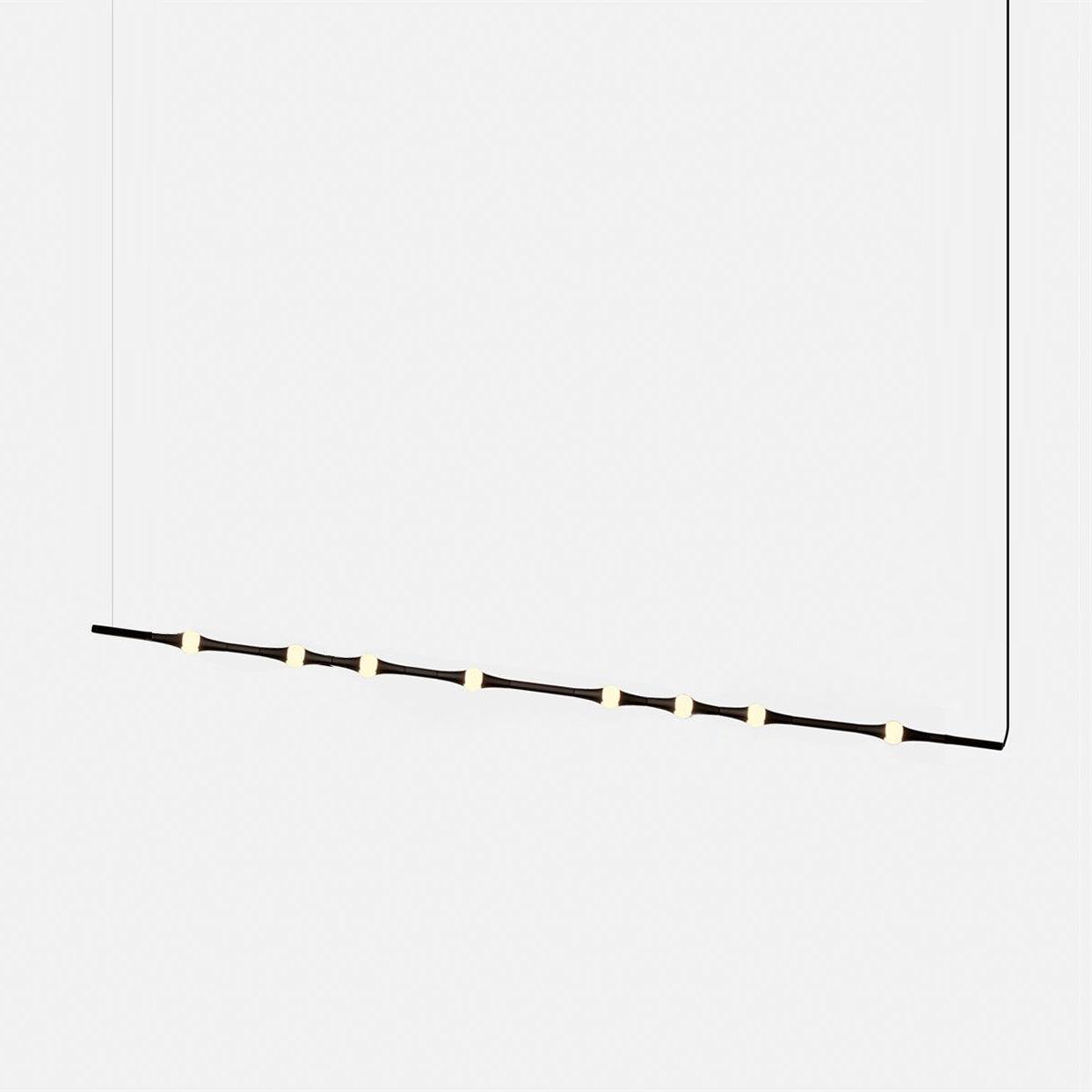 Dew Explores Pendant Light Horizontal 8 heads L 59″ x H 59″ / L 150cm x H 150cm / Black / Warm White Pendant light