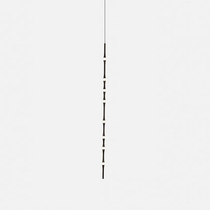 Dew Explores Pendant Light Vertical 8 heads ? 2.2″ x H 59.1″ / Dia 5.5cm x H 150cm / Black / Warm White Pendant light