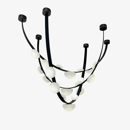 Dew Drops Alabaster Chandelier Chandelier
