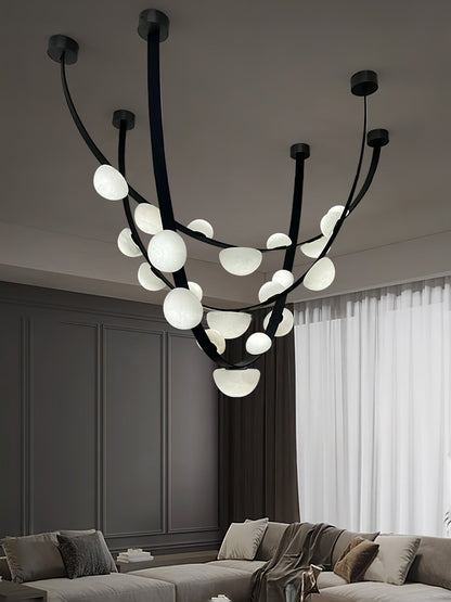 Dew Drops Alabaster Chandelier Chandelier