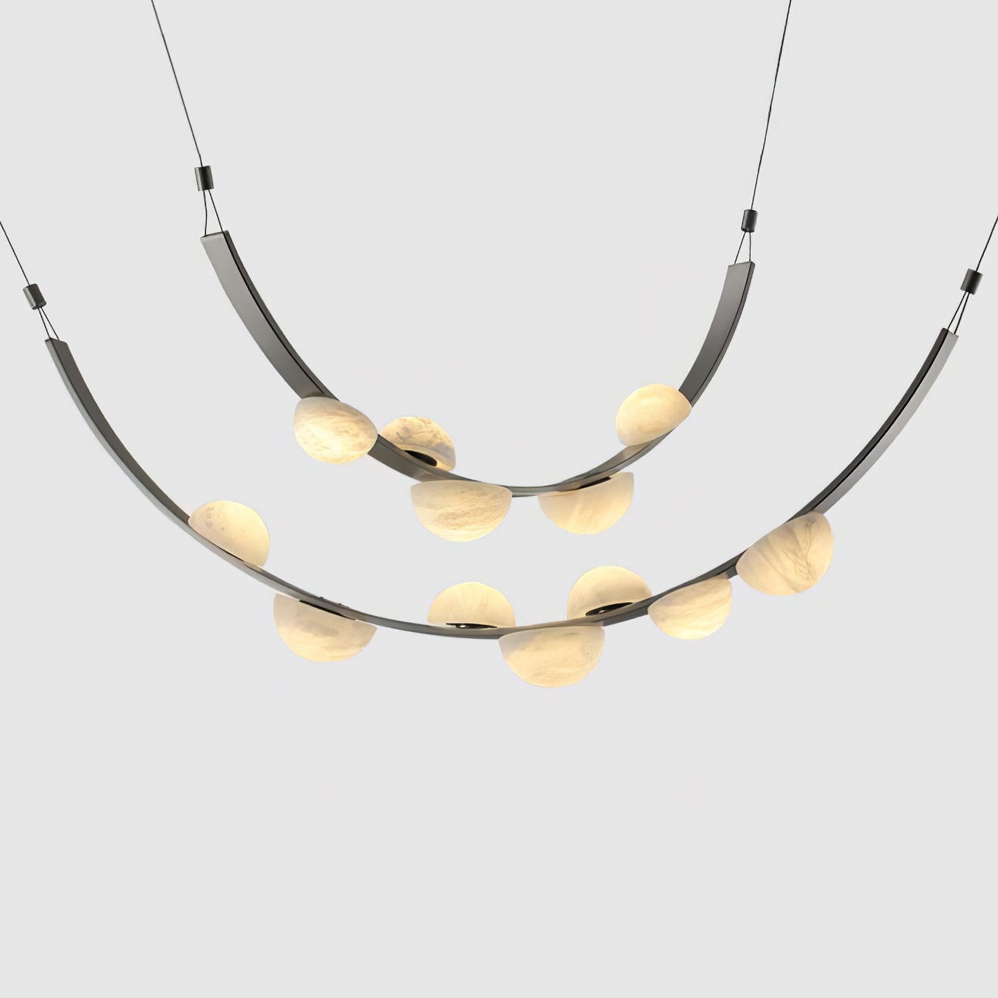 Dew Drops Alabaster Chandelier Chandelier