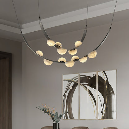 Dew Drops Alabaster Chandelier Chandelier