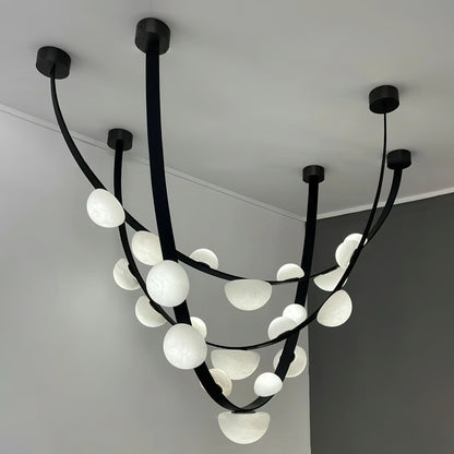 Dew Drops Alabaster Chandelier Chandelier