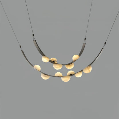 Dew Drops Alabaster Chandelier Chandelier