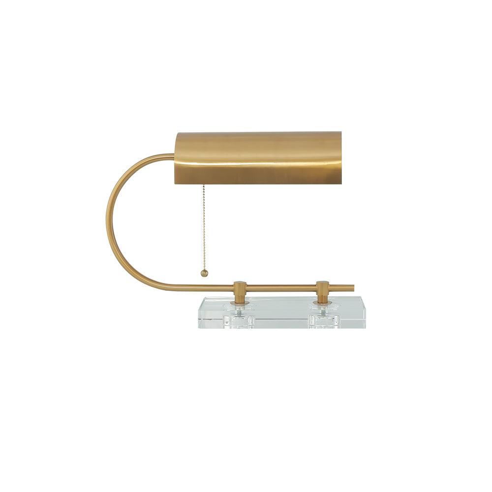 Dexter Desk Lamp Dia 13.8″ x H 11.8″ / Dia 35cm x H 30cm / Gold & Clear / US plug Table lamp
