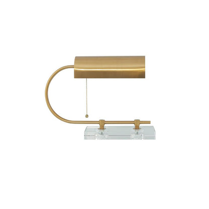 Dexter Desk Lamp Dia 13.8″ x H 11.8″ / Dia 35cm x H 30cm / Gold & Clear / US plug Table lamp