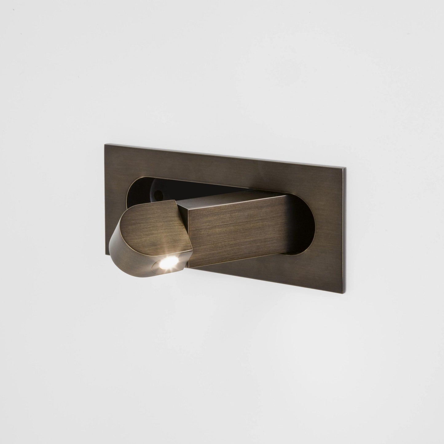 Modern LED Bedside Reading Light ? 7.5″ x H ?3.15″ / Dia 19cm x H 8cm / Bronze / Warm Light Wall lamp