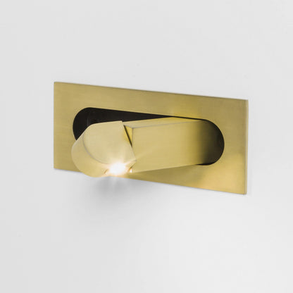 Modern LED Bedside Reading Light ? 7.5″ x H ?3.15″ / Dia 19cm x H 8cm / Copper / Warm Light Wall lamp