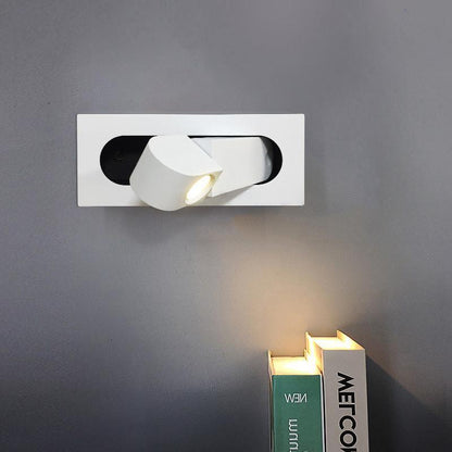 Modern LED Bedside Reading Light ? 7.5″ x H ?3.15″ / Dia 19cm x H 8cm / Matt White / Warm Light Wall lamp