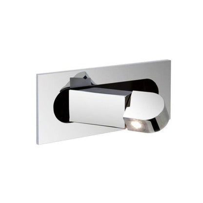 Modern LED Bedside Reading Light ? 7.5″ x H ?3.15″ / Dia 19cm x H 8cm / Chrome / Warm Light Wall lamp
