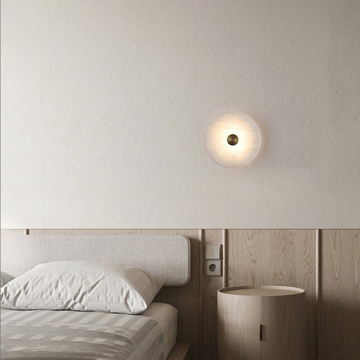 Disc Shaped Alabaster Wall Light Wall lamp